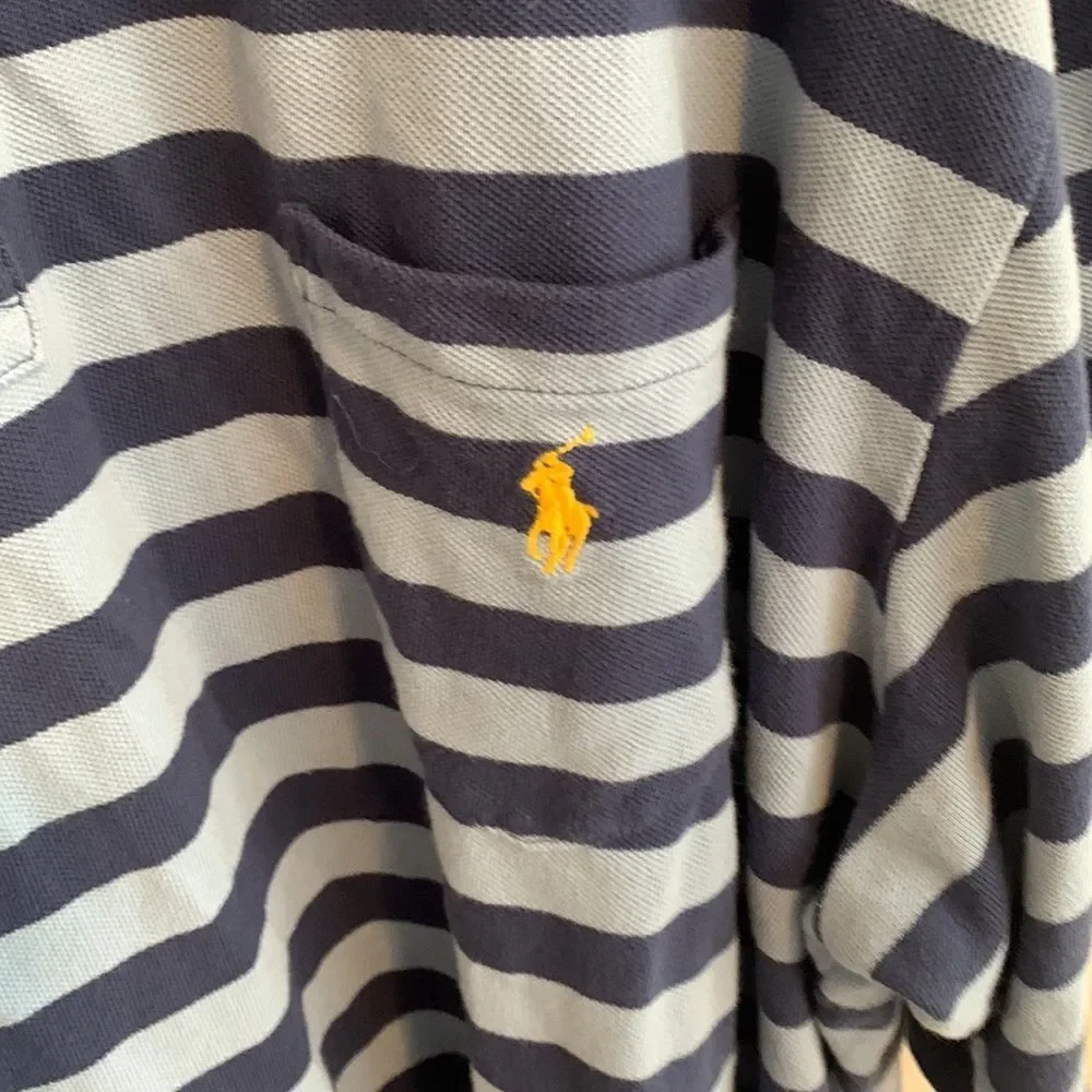 Polo by Ralph Lauren blue striped polo size 3xb big